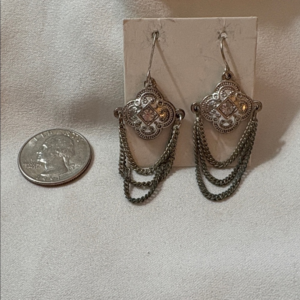 Vintage Silver Dangle Earrings